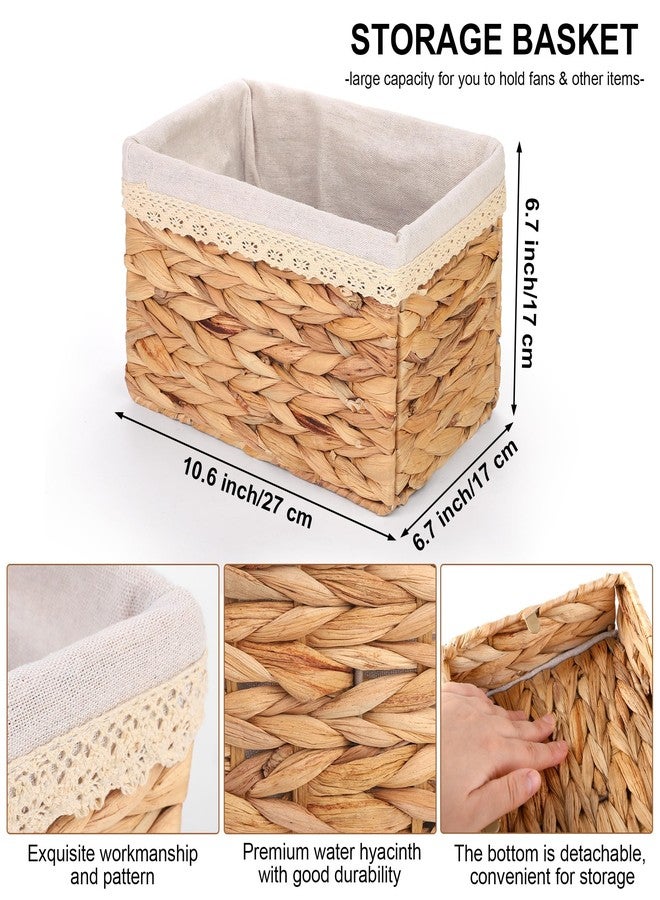 Aodaer 100 Pieces White Paper Fans Folding Fans with Foldable Storage Basket Bamboo Handheld Fans for Guests Wedding Bridal Party Favor Baby Shower Decoration DIY Supplies - Image 5